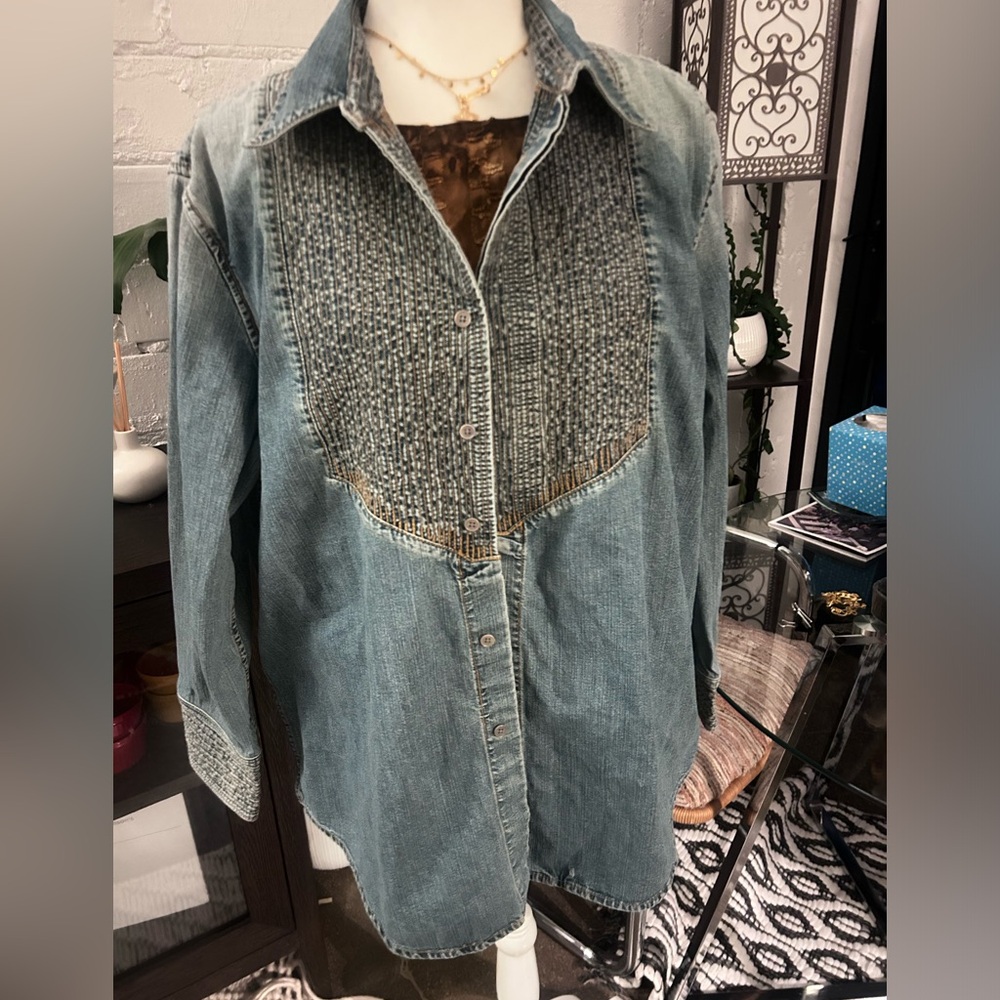 DKNY denim overshirt - Picture 3 of 6